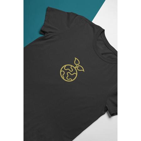 Save Planet Earth Token Logo T-Shirt | Crypto Munt | Binance Bitvavo | Alt Coin | Ethereum Bitcoin | Unisex Maat L Zwart